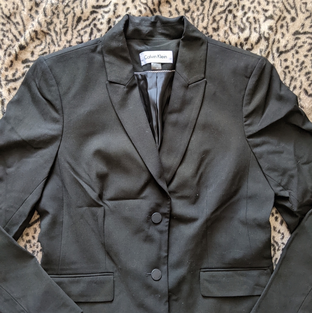 Calvin Klein Classic Black Blazer - Picture 3 of 8